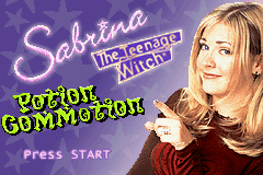 W.I.T.C.H. title screen for GameBoy Advance